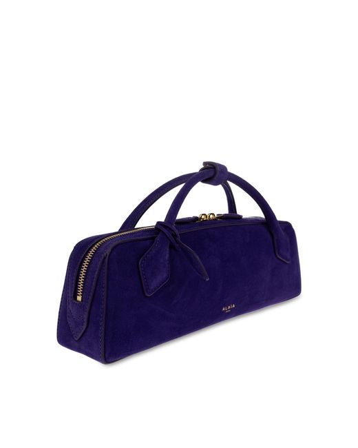 Alaïa Blue Teckel Zippered Tote