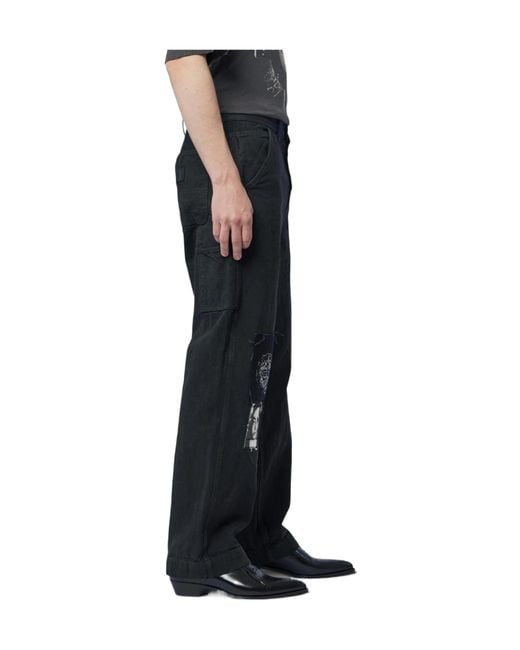 Enfants Riches Deprimes Gray Enfants Riches Déprimés Paint Straight Leg Pants