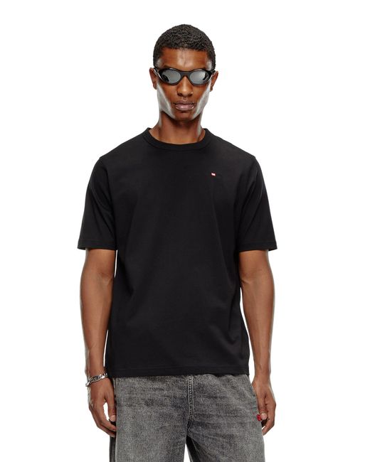 DIESEL Black T-Adjust-Microdiv T-Shirt for men