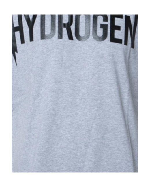 Hydrogen Gray Logo T-Shirt for men