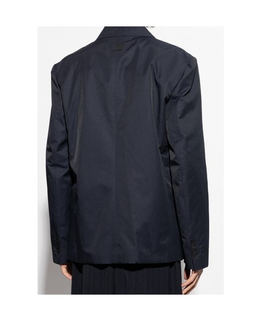 Lanvin Blue Buttoned Blazer for men
