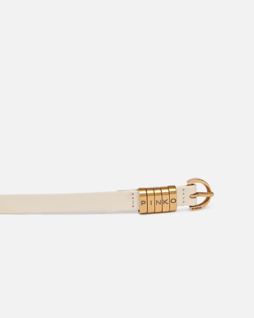 Pinko White Adjustable Waist Belt
