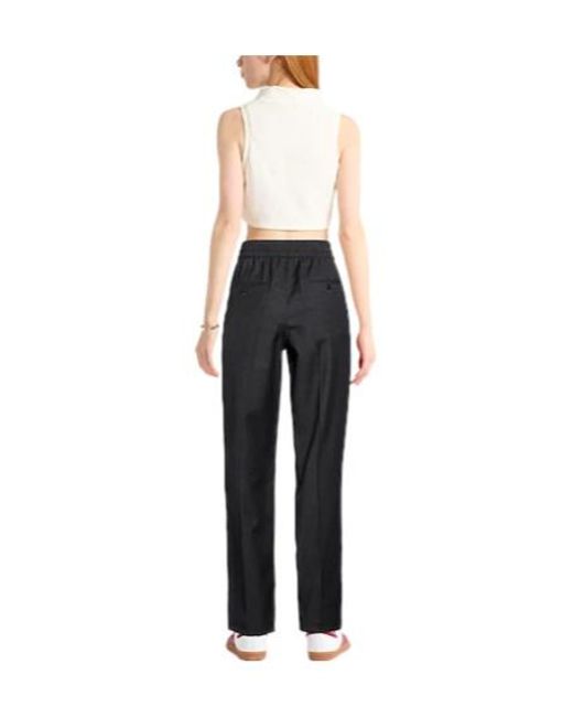 Isabel Marant Black Plaid Slim-Fit Pants