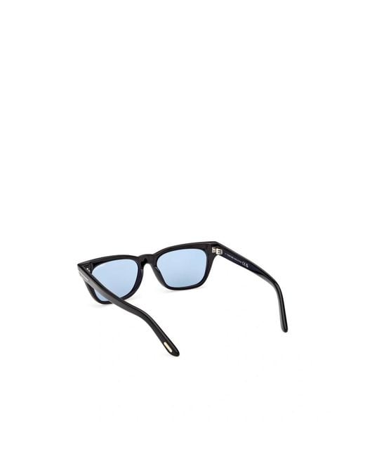 Tom Ford White Eyewear Penn Rectangular Frame Sunglasses for men