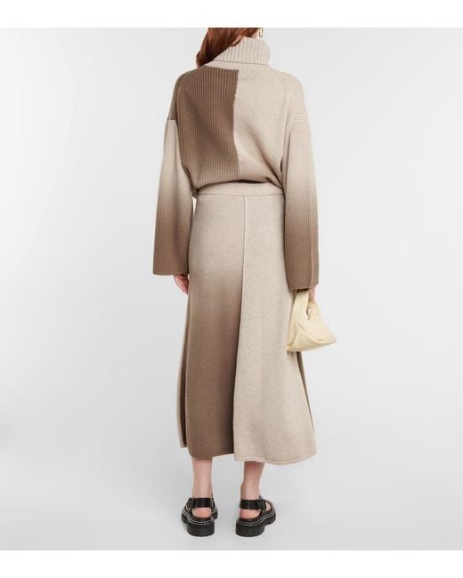 Joseph Natural Gradient Knitted Skirt
