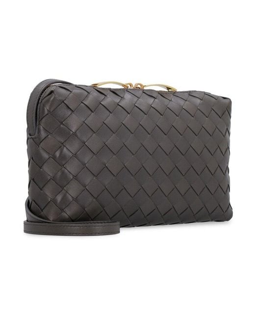 Bottega Veneta Black Intrecciato Nappa Small Cross-Body Bag