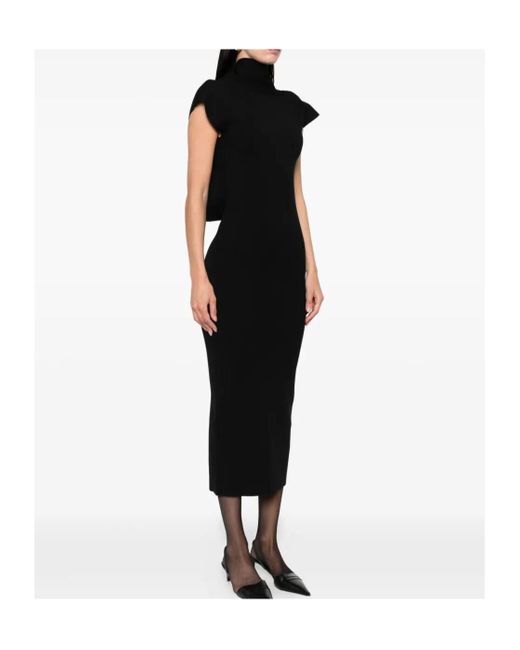 Alberta Ferretti Black Backless Dress