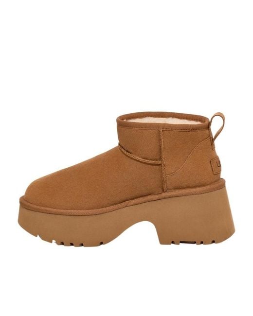 Ugg Brown Classic Ultra Mini New Heights Boots