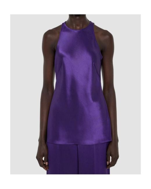 Joseph Purple Ritz Sleeveless Top
