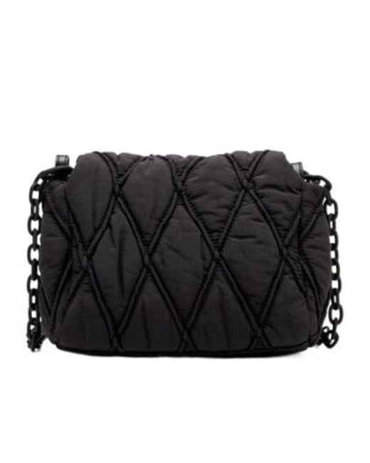 DIESEL Black Charm-D S-Small Shoulder Bag
