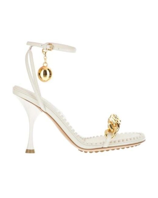 Bottega Veneta Metallic Dot Leather 90Mm Sandals