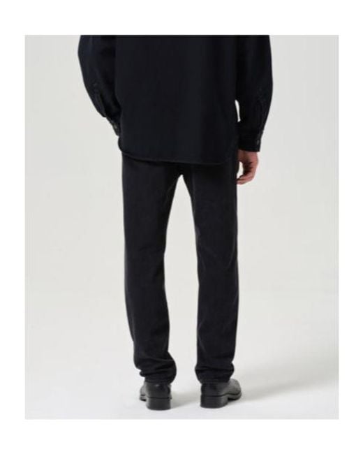 Agolde Black Waldon Straight-Leg Jeans for men