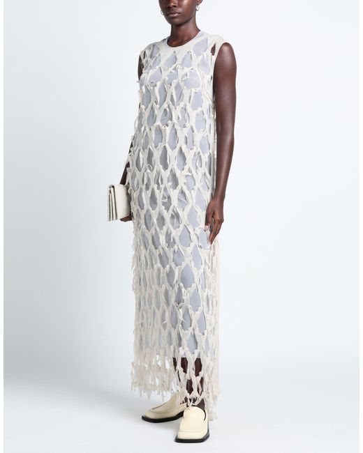 Maison Margiela White Stretchy Fabric Dress