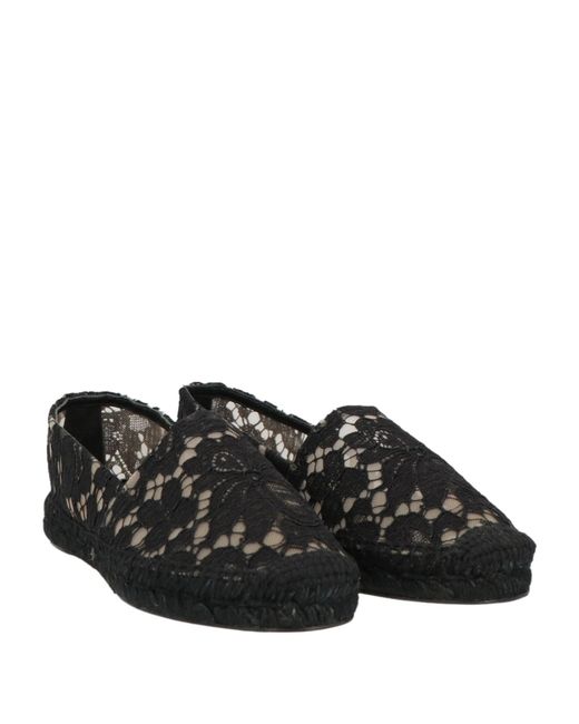 Dolce & Gabbana Black Solid Color Espadrilles