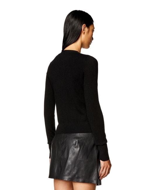 DIESEL Black M-Arte V-Neck Knitted Cardigan