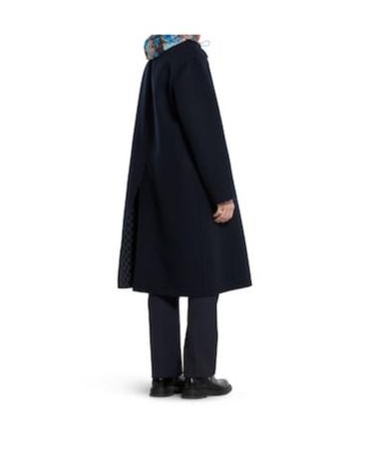 Gucci Blue Collared Double-Breasted Coat for men