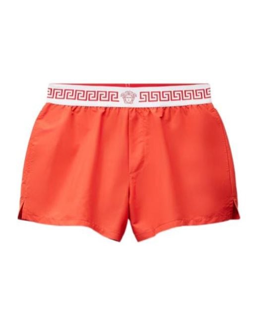 Versace Red Swim Shorts for men