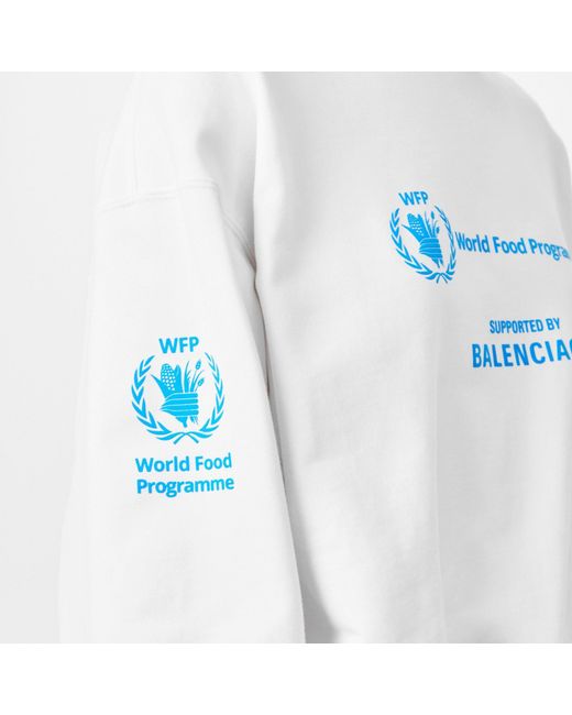 Balenciaga White Crew Sweater