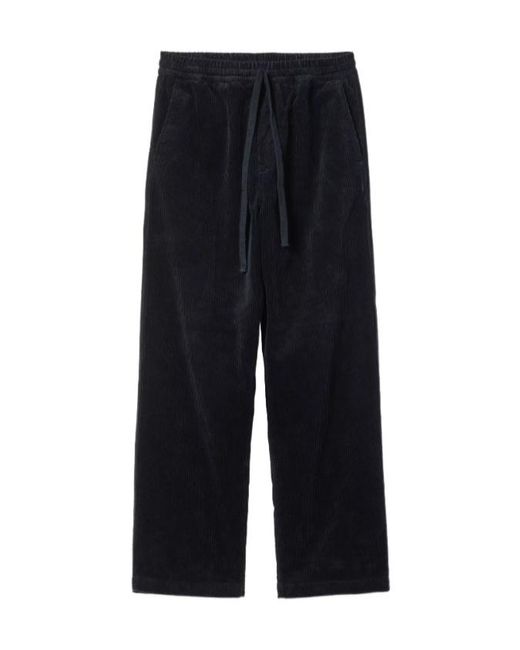 Carhartt Blue Corduroy Drawstring Trousers for men