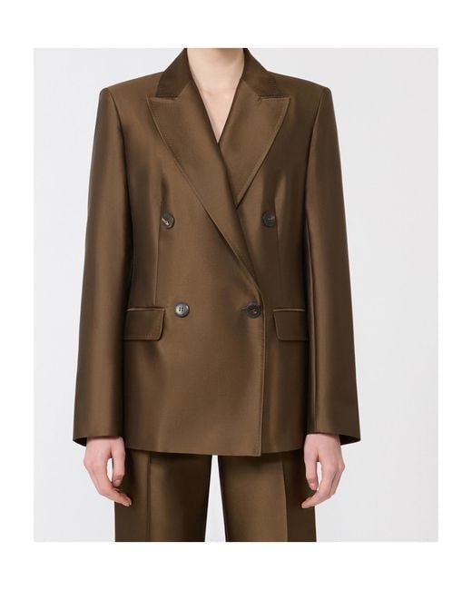 Max Mara Green Studio Mstpeccati Double-Breasted Tailored Blazer