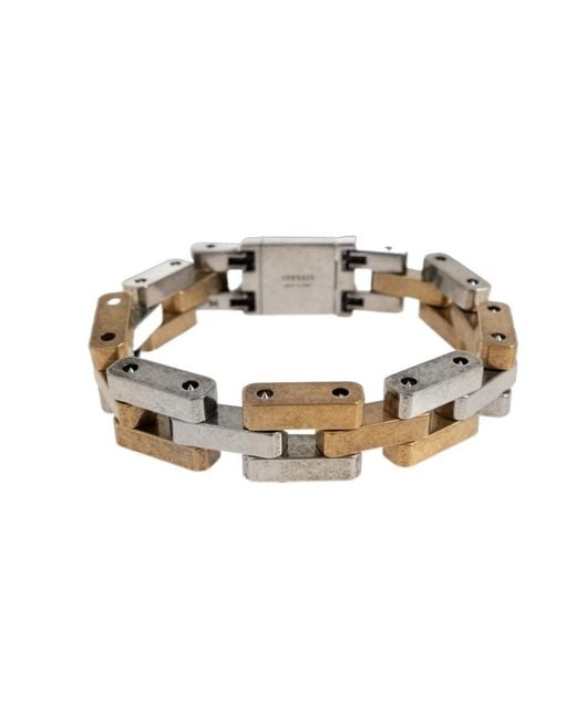 Versace Metallic Medusa Link Bracelet for men