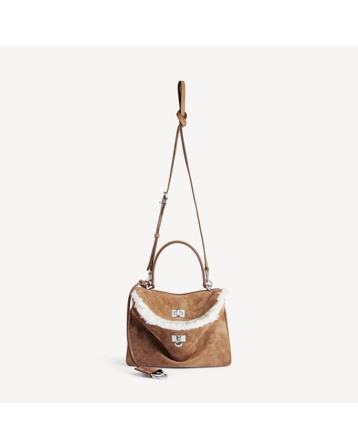 Balenciaga Brown Rodeo Mini Handbag
