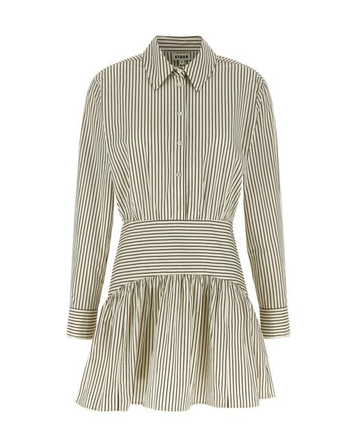 Staud Gray Rocco Mini Dress