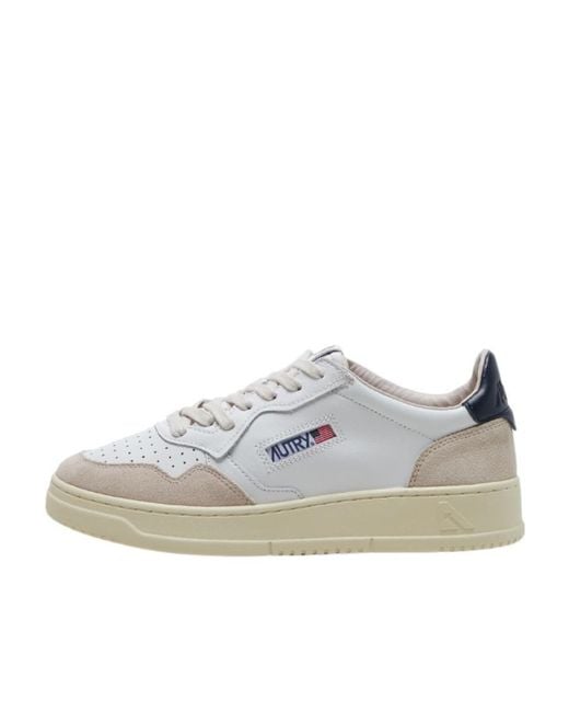 Autry Gray Logo Low-Cut Skate Shoes for men