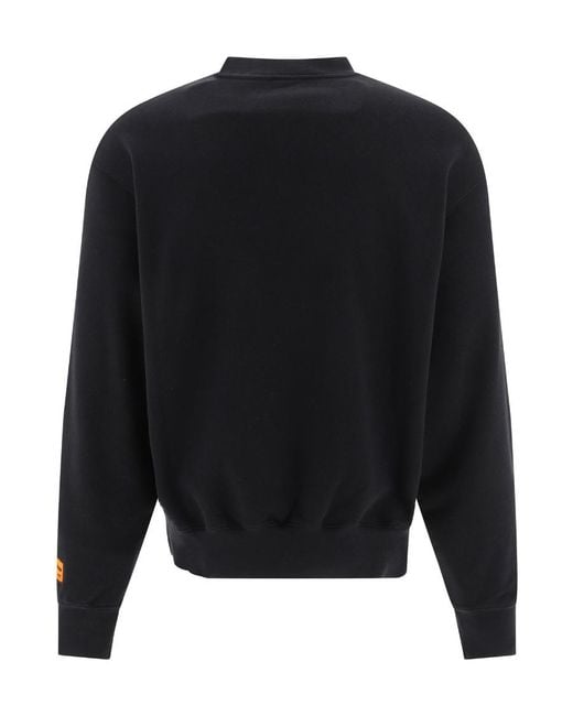 Heron Preston Blue Logo Print Sweatshirt for men