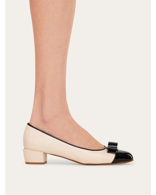 Ferragamo Natural Vara Pumps