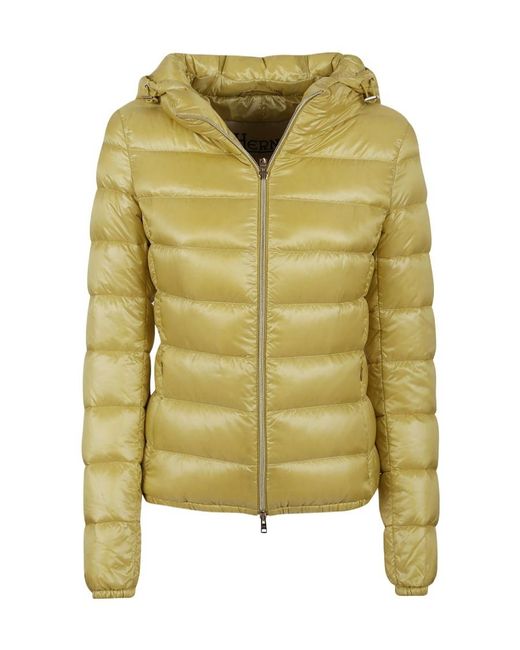Herno Green Zipped Padded Jacket