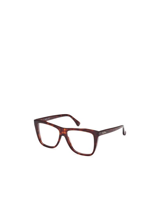 Max Mara Brown Square Frame Glasses
