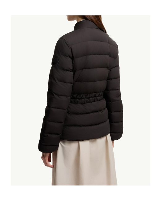Moncler Black Esthetoque Belted Zip-Up Padded Jacket