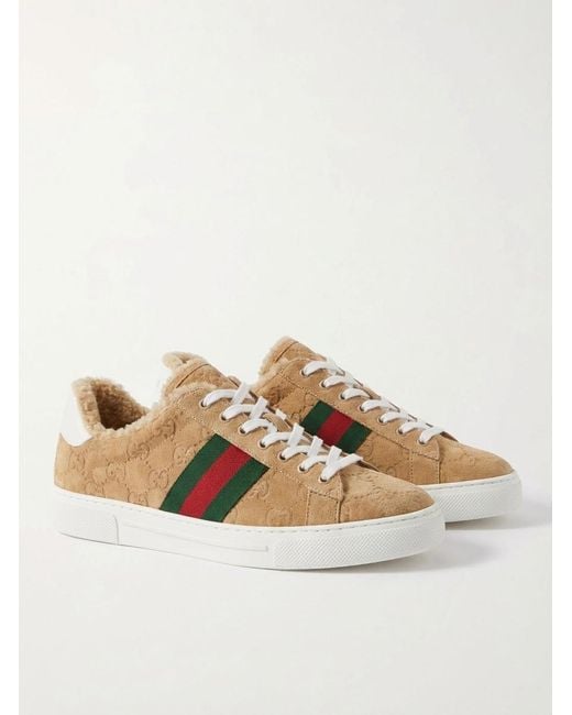 Gucci Multicolor Web Detailed Low-Top Sneakers