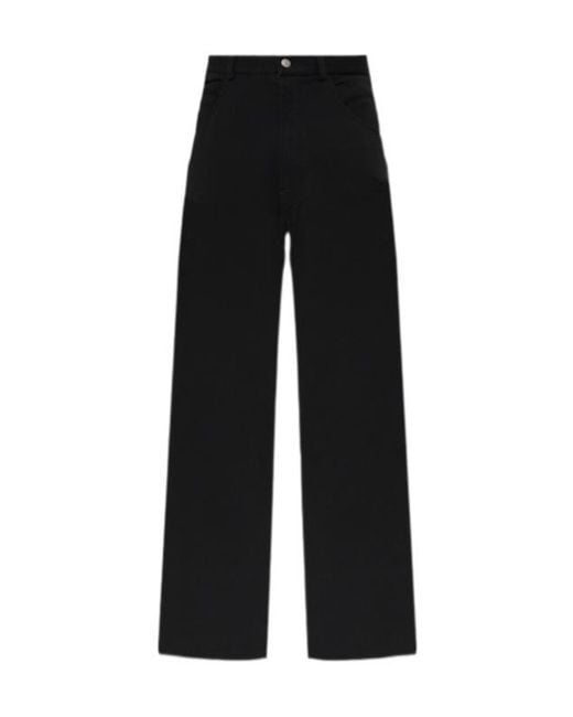MM6 by Maison Margiela Black Logo-Embroidered Trousers for men