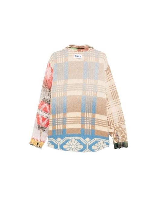 GALLERY DEPT. Pink Patchwork Checked Shirt for men