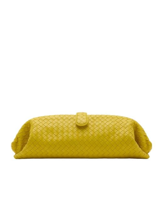 Bottega Veneta Yellow Woven Shoulder Bag