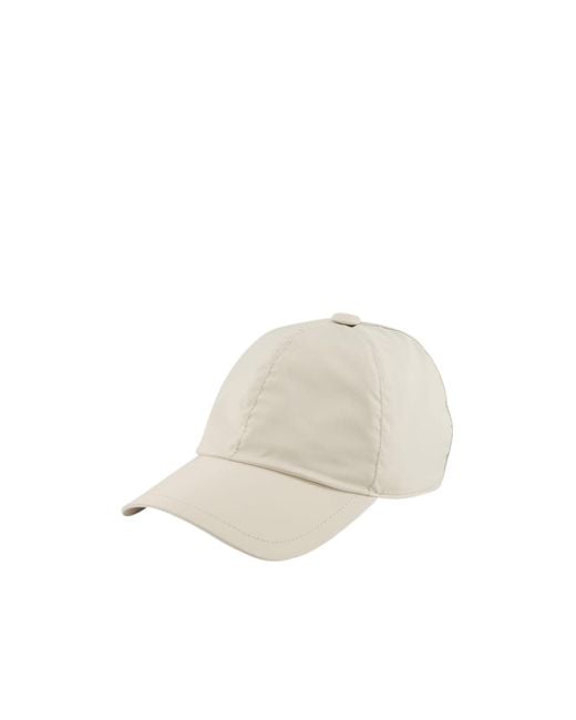 Fedeli White Panelled Baseball Cap for men
