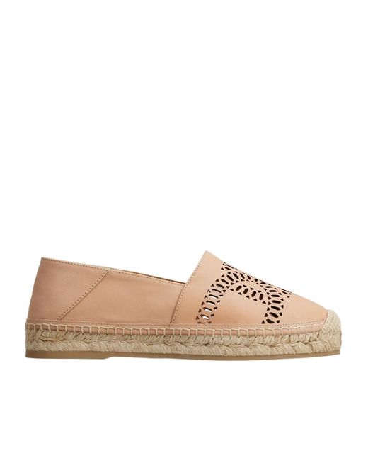Tod's Brown Kate Leather Espadrilles
