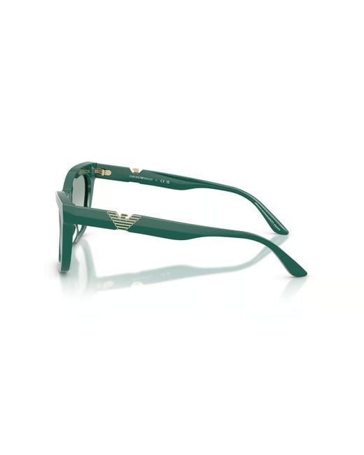 Emporio Armani Green Cat-Eye Sunglasses