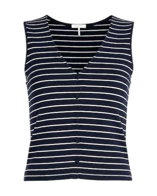 Rag & Bone Blue Minimalist Solid Knit Sweater
