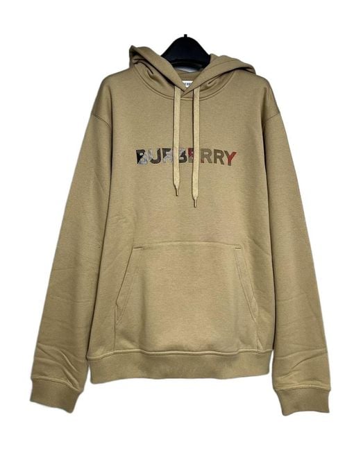 Burberry Green Long-Sleeved Hooded Sweatshirt for men