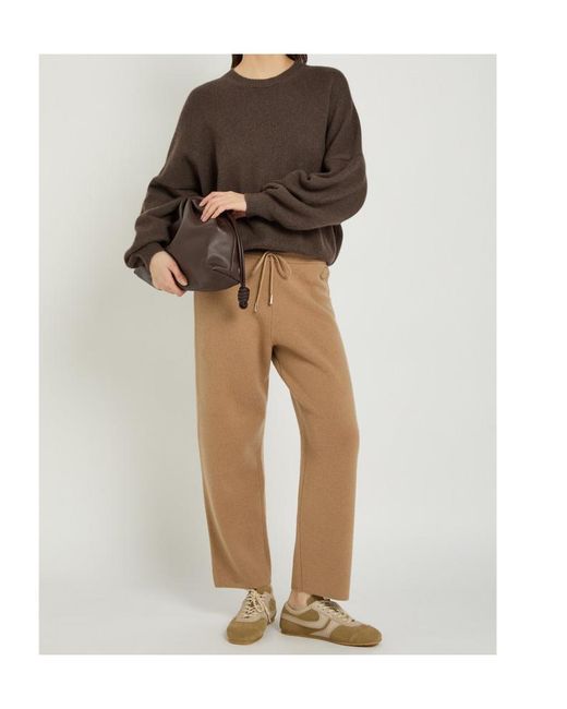 Moncler Natural Logo-Appliquéd Wool And Cashmere-Blend Sweatpants