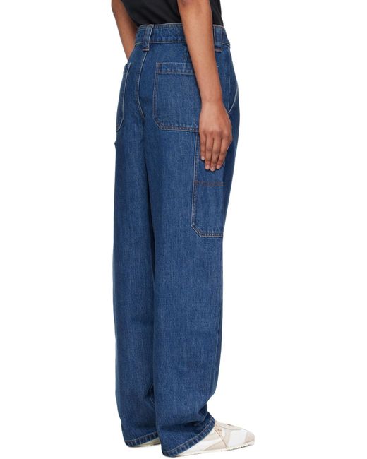 A.P.C. Blue Cargo Jeans for men