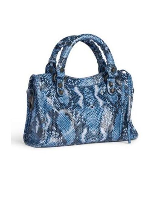 Balenciaga Blue Le City Mini Shoulder Bag