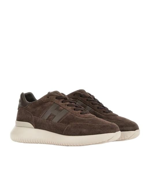 Hogan Brown Interactive³ Sneakers for men