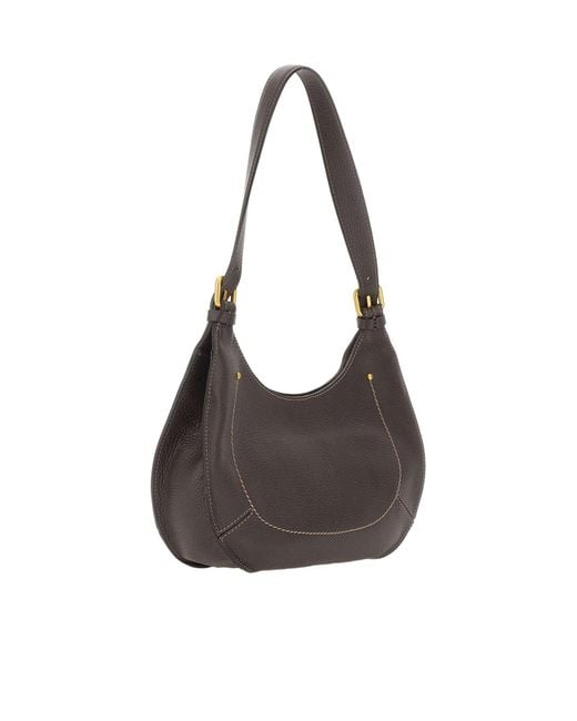 Gianni Chiarini Gray Gabry Curved Shoulder Bag