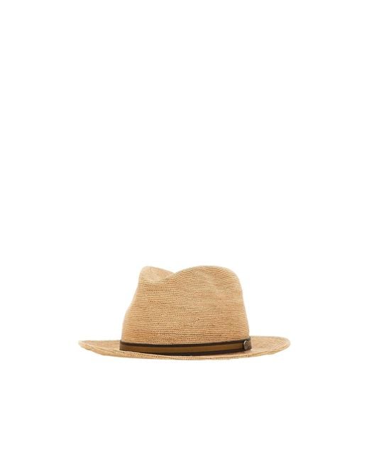 Borsalino Natural Argentina Crochet Medium-Brim Hat for men