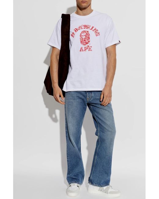 Moschino White Round-Toe Sneakers for men
