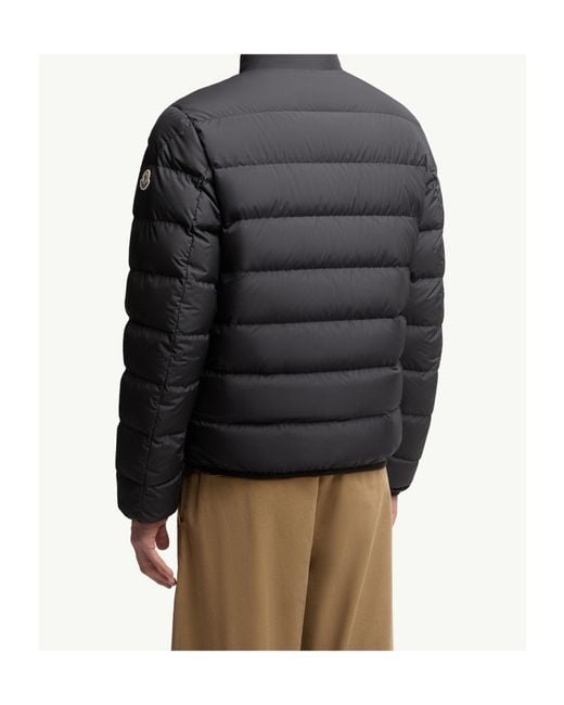 Moncler Black Baudinet Stand-Collar Puffer Jacket for men